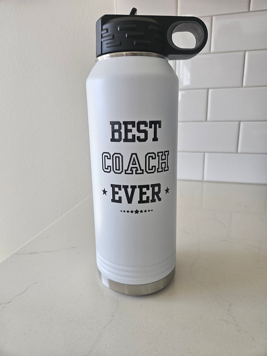 Water Bottle - Best Coach Ever - 32oz