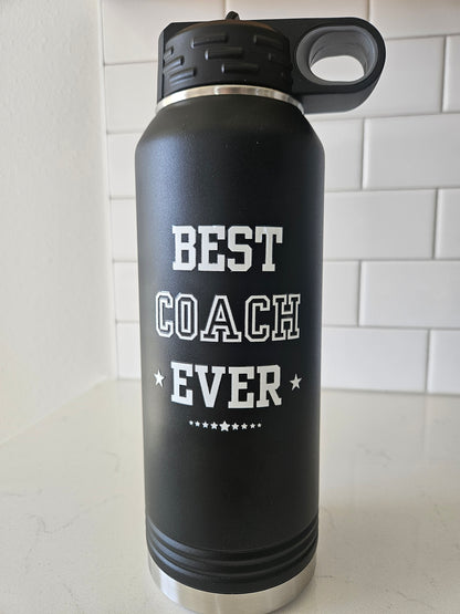 Water Bottle - Best Coach Ever - 32oz