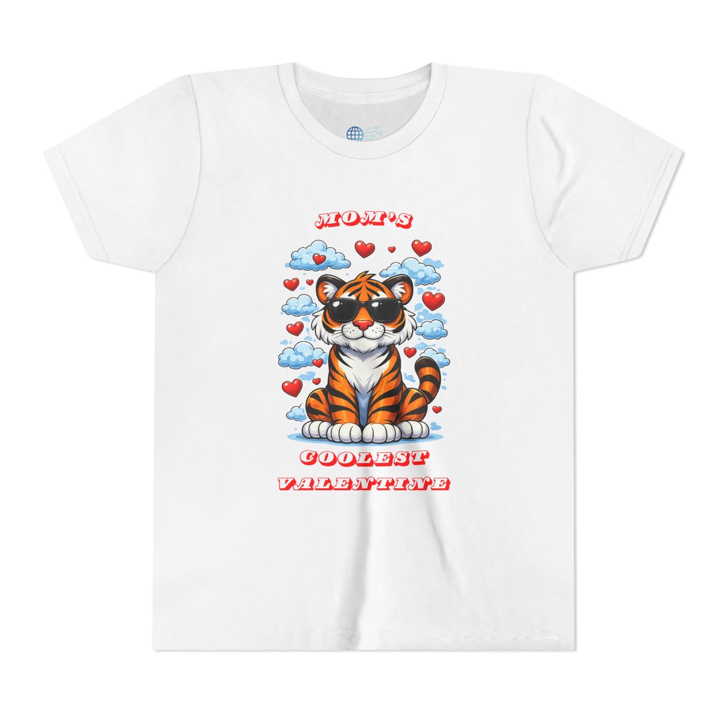 Youth Tee — "Mom's Coolest Valentine" Kids Graphic T-Shirt