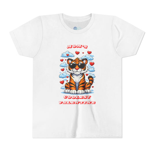 Youth Tee — "Mom's Coolest Valentine" Kids Graphic T-Shirt