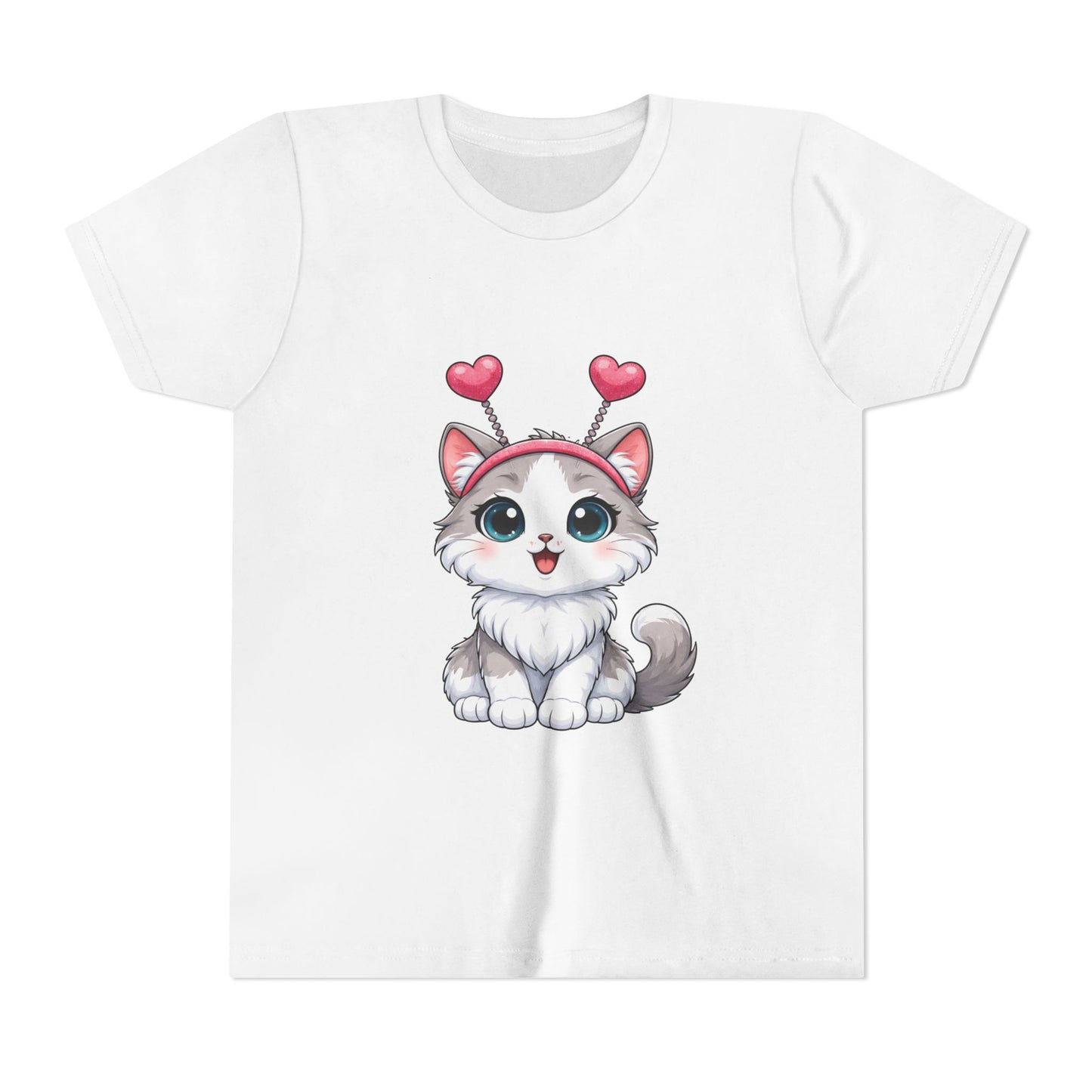 Youth Short Sleeve Cat Graphic Tee