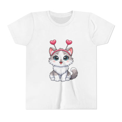 Youth Short Sleeve Cat Graphic Tee