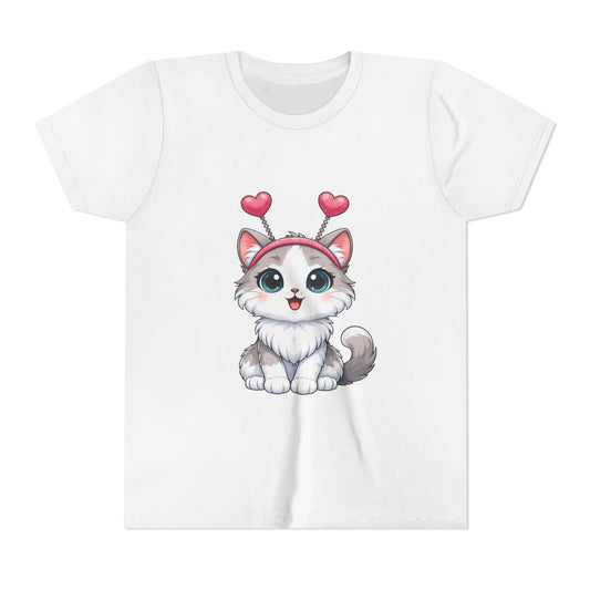 Youth Short Sleeve Cat Graphic Tee