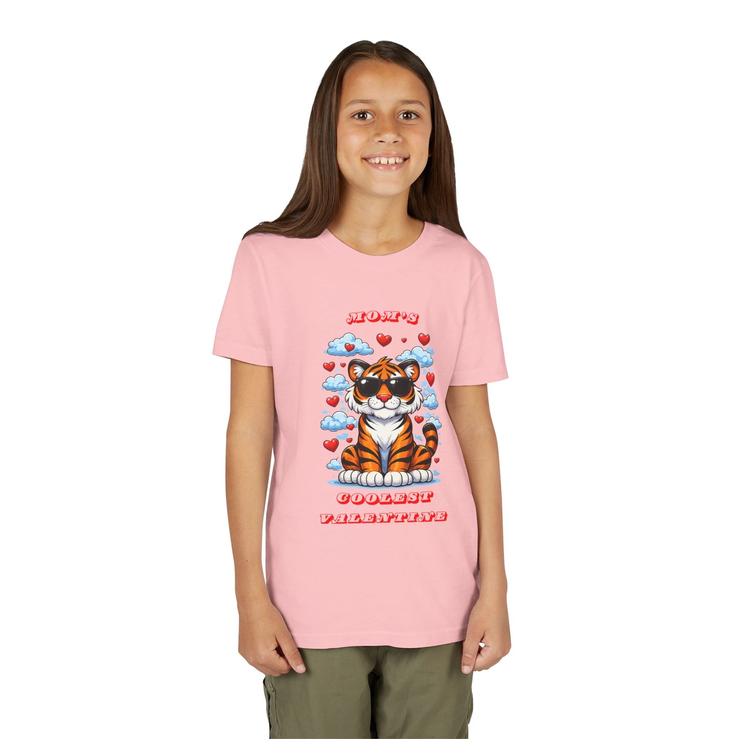 Youth Tee — "Mom's Coolest Valentine" Kids Graphic T-Shirt