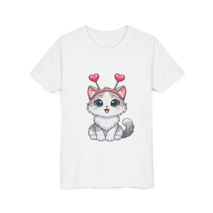 Youth Short Sleeve Cat Graphic Tee