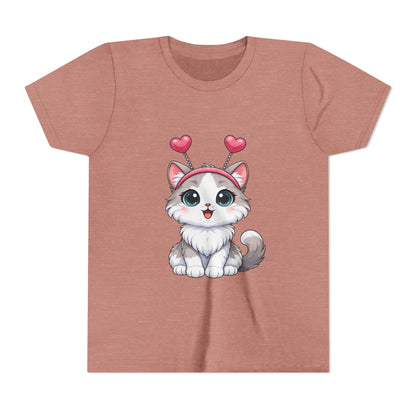 Youth Short Sleeve Cat Graphic Tee