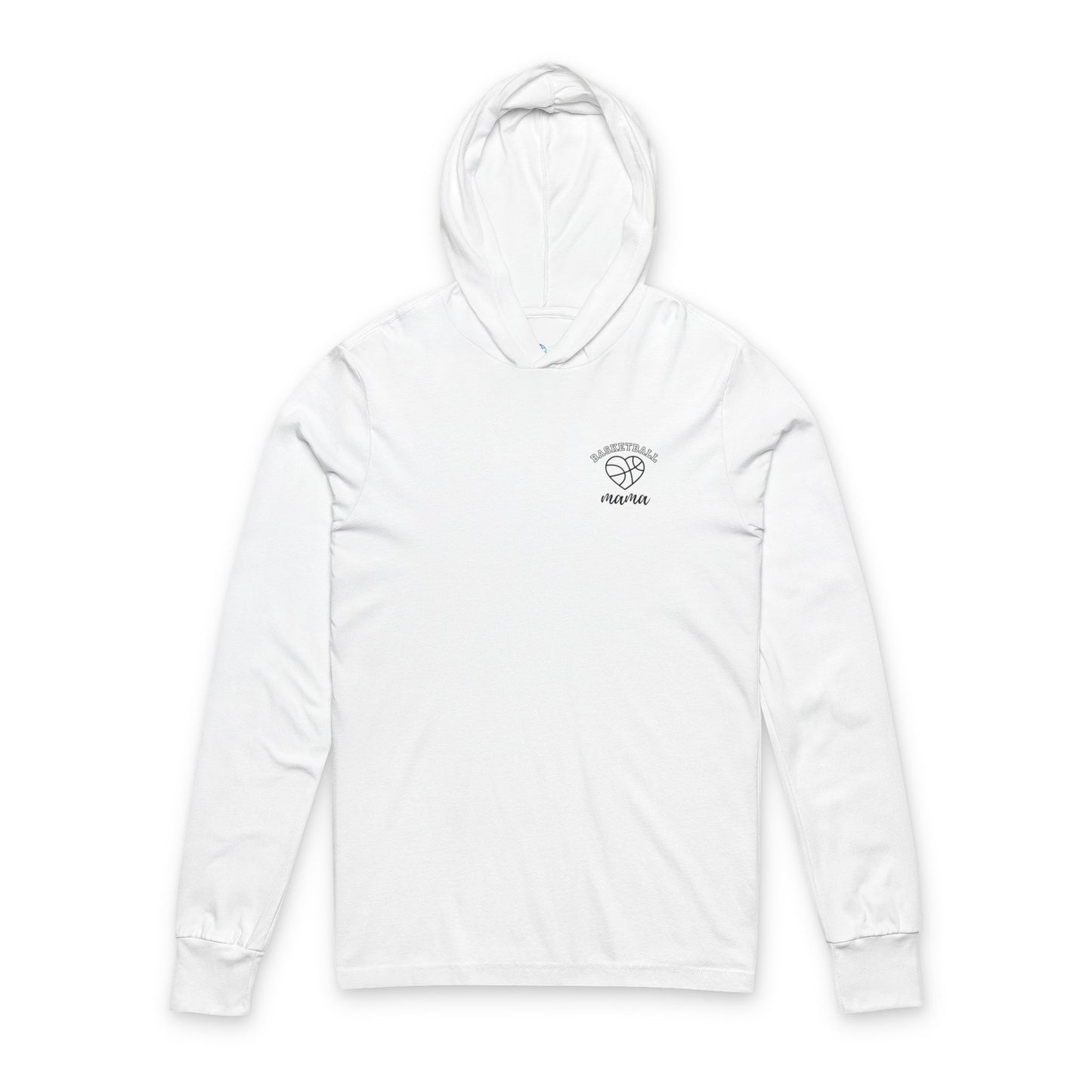 Basketball Mom Hooded Long Sleeve Tee