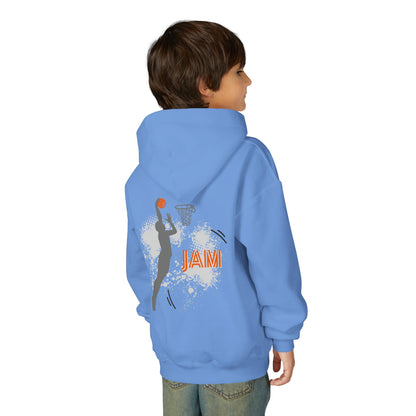 Youth Basketball Hoodie — 'Jam' Slam Dunk Graphic
