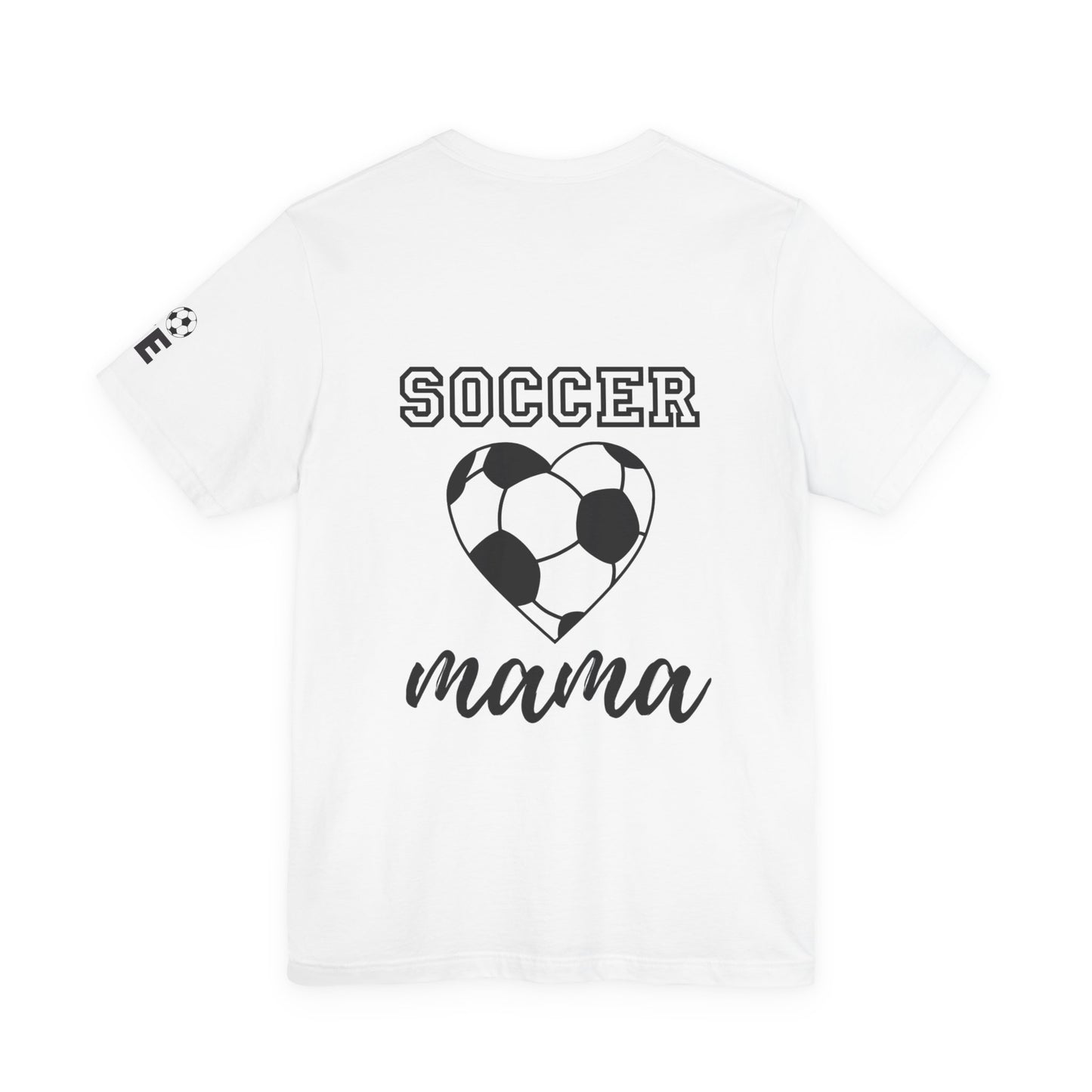 Soccer Mama Tee — Heart Soccer Ball Sideline Support Shirt