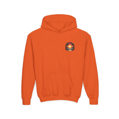 Youth Hoodie — Tropical Sunset Palm Beach Graphic