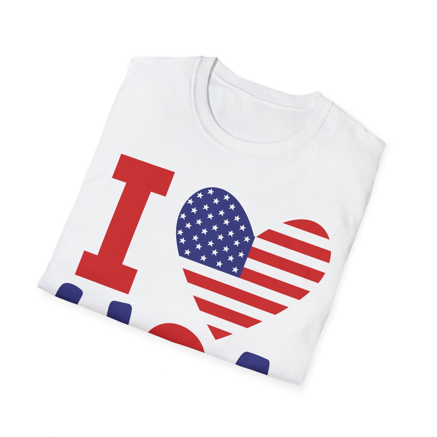 I Love USA Unisex Softstyle T-Shirt