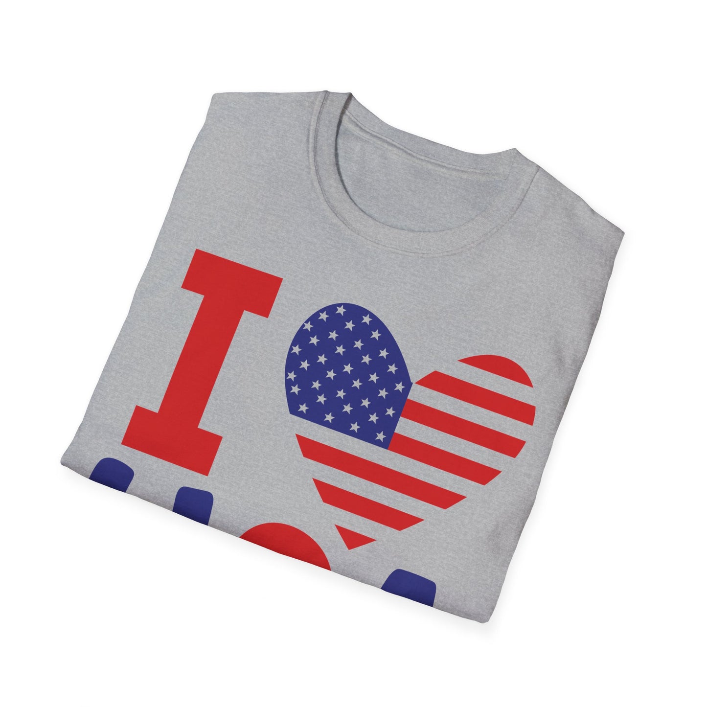 I Love USA Unisex Softstyle T-Shirt