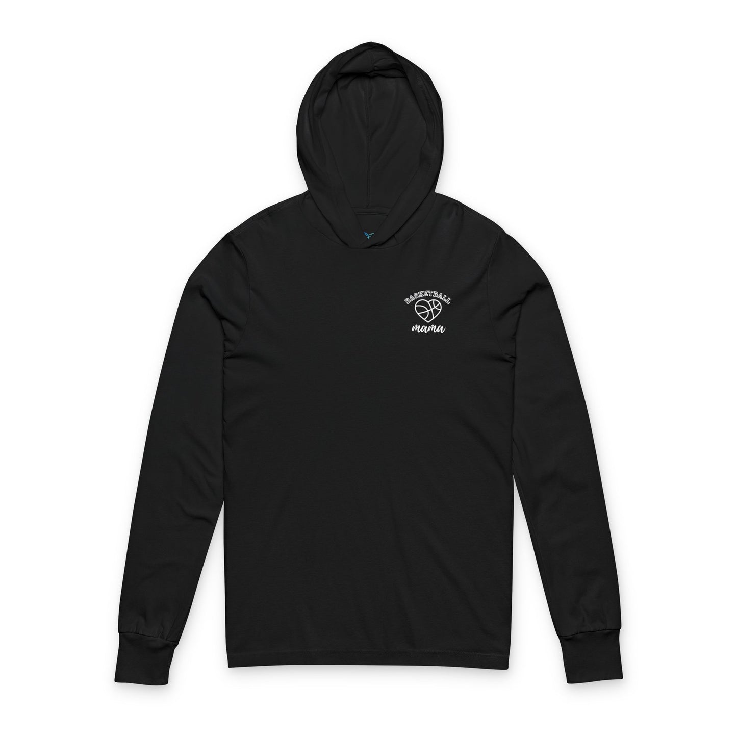 Basketball Mom Hooded Long Sleeve Tee