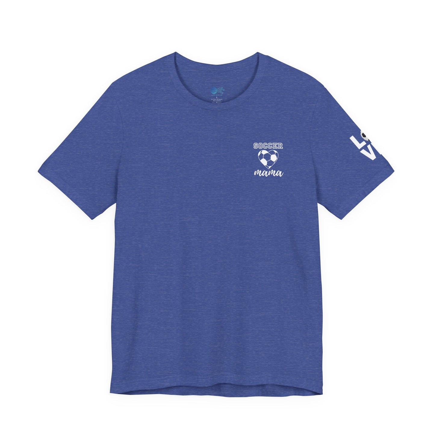 Soccer Mama Tee — Heart Soccer Ball Sideline Support Shirt