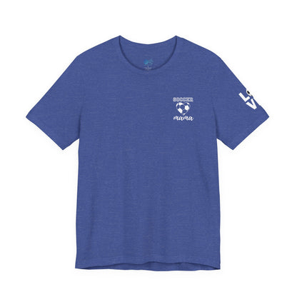 Soccer Mama Tee — Heart Soccer Ball Sideline Support Shirt