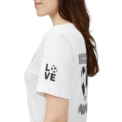 Soccer Mama Tee — Heart Soccer Ball Sideline Support Shirt