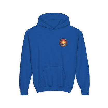 Youth Hoodie — Tropical Sunset Palm Beach Graphic