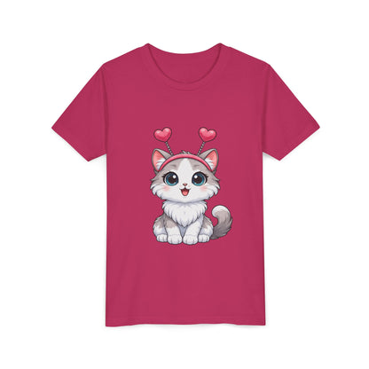 Youth Short Sleeve Cat Graphic Tee