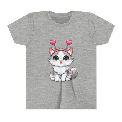 Youth Short Sleeve Cat Graphic Tee