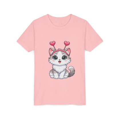 Youth Short Sleeve Cat Graphic Tee