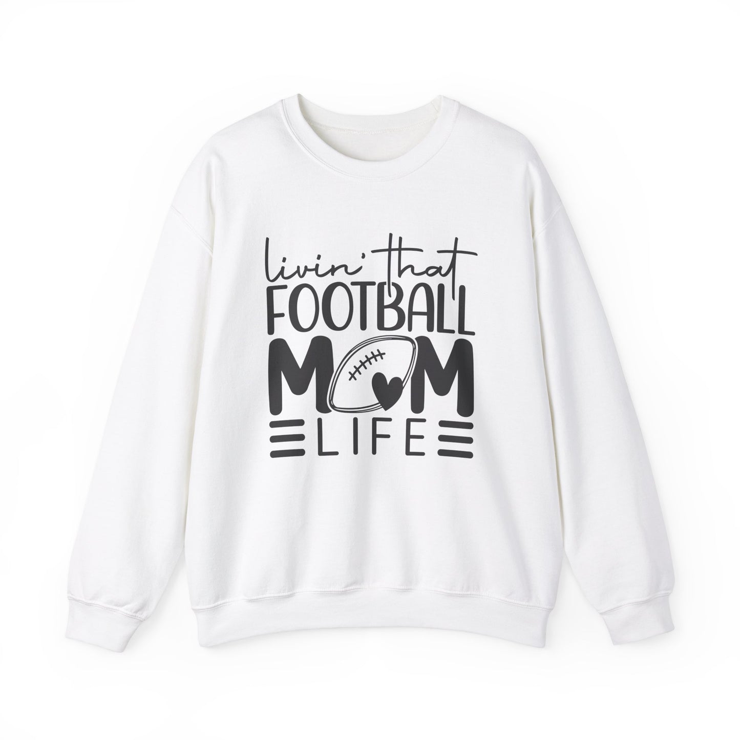 Living that Football Mom Life Crewneck Sweatshirt