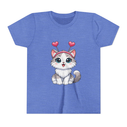 Youth Short Sleeve Cat Graphic Tee