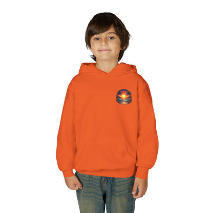 Youth Hoodie — Tropical Sunset Palm Beach Graphic