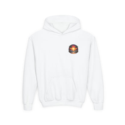 Youth Hoodie — Tropical Sunset Palm Beach Graphic