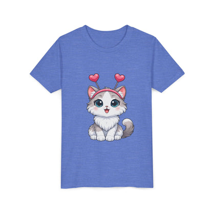Youth Short Sleeve Cat Graphic Tee