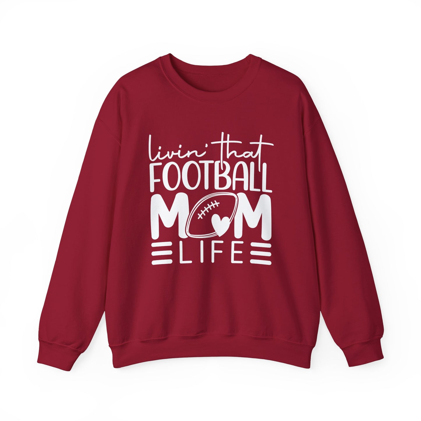 Living that Football Mom Life Crewneck Sweatshirt