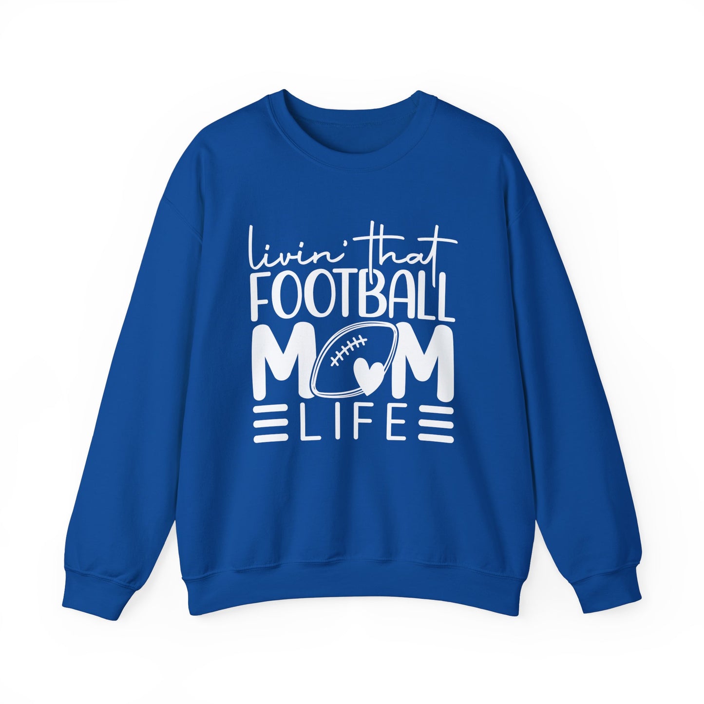 Living that Football Mom Life Crewneck Sweatshirt