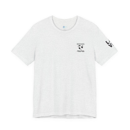 Soccer Mama Tee — Heart Soccer Ball Sideline Support Shirt