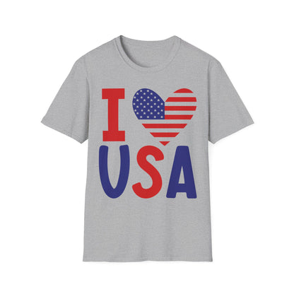 I Love USA Unisex Softstyle T-Shirt
