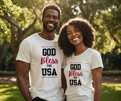 God Bless the USA Unisex Softstyle T-Shirt