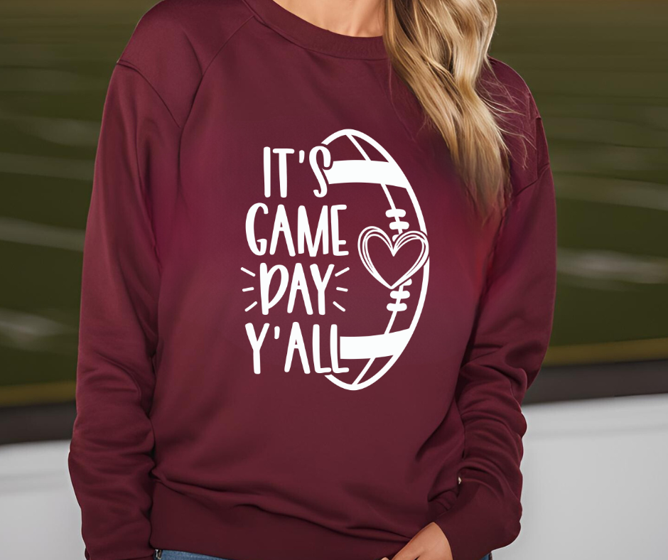 It's Game Day Y'All Unisex Heavy Blend™ Crewneck Sweatshirt