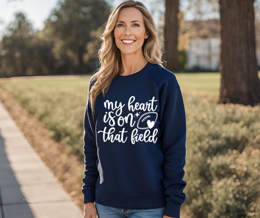 My Heart is on that Field Unisex Crewneck Sweatshirt