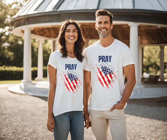 Pray for the USA Unisex Softstyle T-Shirt